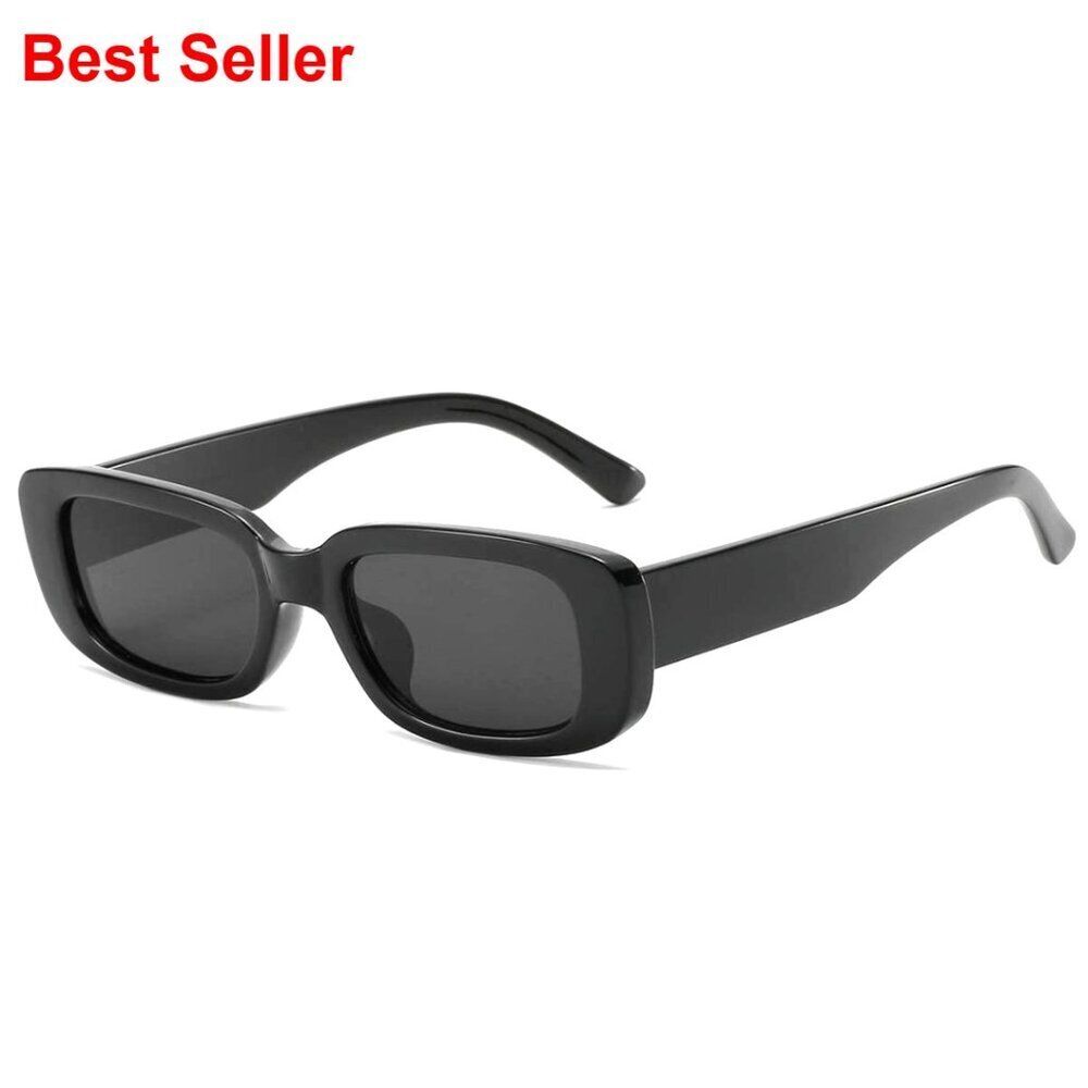 Retro Rectangle Sunglasses UV400 Protection Polarized Square Frame Unisex